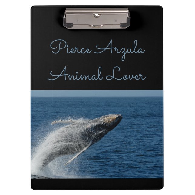 Humpback Whale - the Breach:  Clipboard (Front)