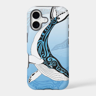Humpback Whale Tribal Blue Art