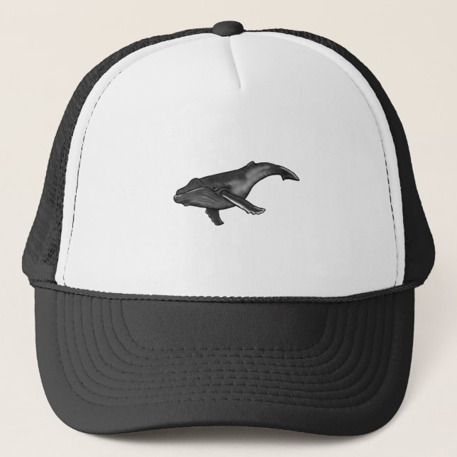 humpback whale trucker hat (Front)