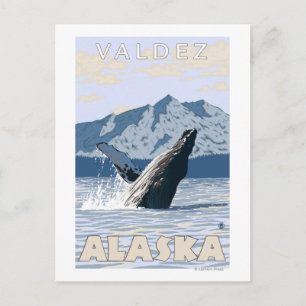 Humpback Whale - Valdez, Alaska Postcard