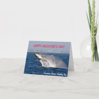 Humpback Whale Valentine's Day Card