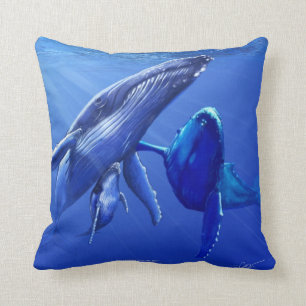 Humpback Whales Cushion