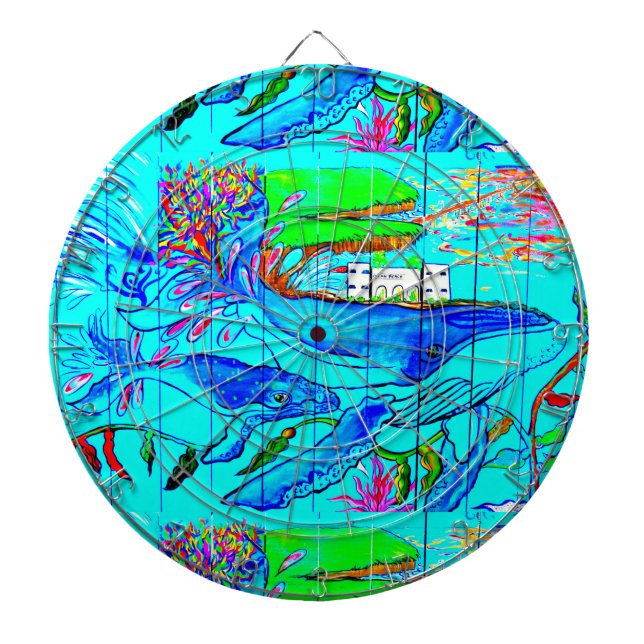 humpback whales dart board (Front)