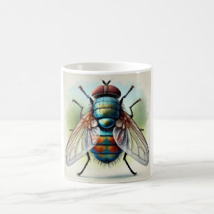 Humpbacked Fly22 070824IREF224 - Watercolor Coffee Mug
