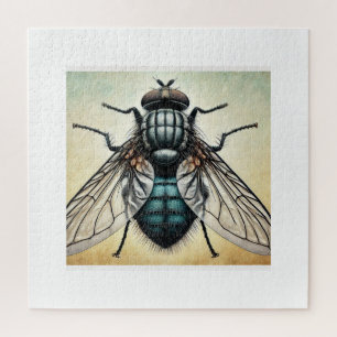 Humpbacked Fly 220824IREF233 - Watercolor Jigsaw Puzzle