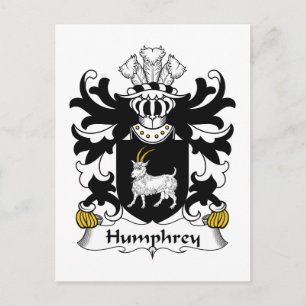 Humphrey Family Crest Postcard