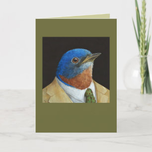 Humphrey the executive bluebird card