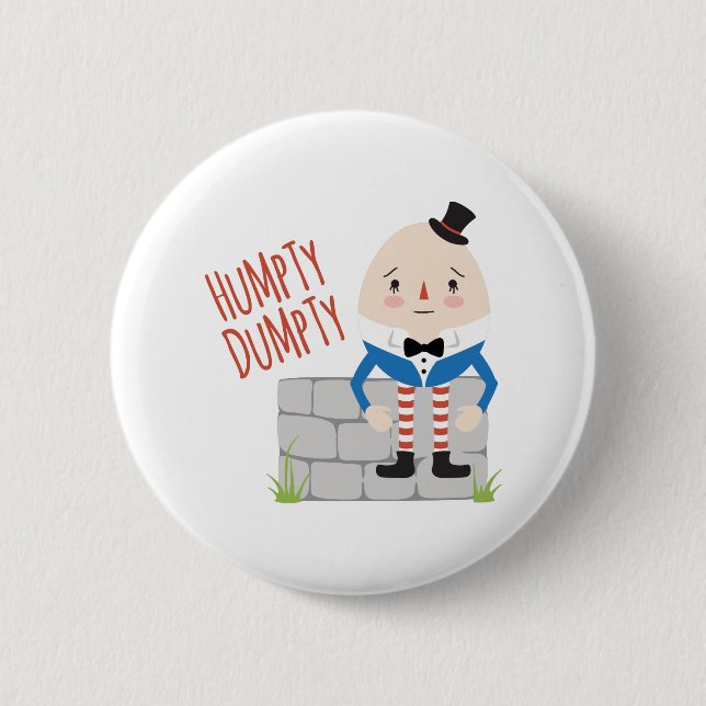 Humpty Dumpty 6 Cm Round Badge (Front)
