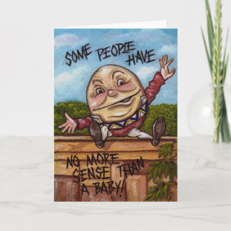 HUMPTY DUMPTY Alice in Wonderland Note Card