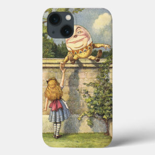 Humpty Dumpty and Alice Through the Looking Glass iPhone 13 Case