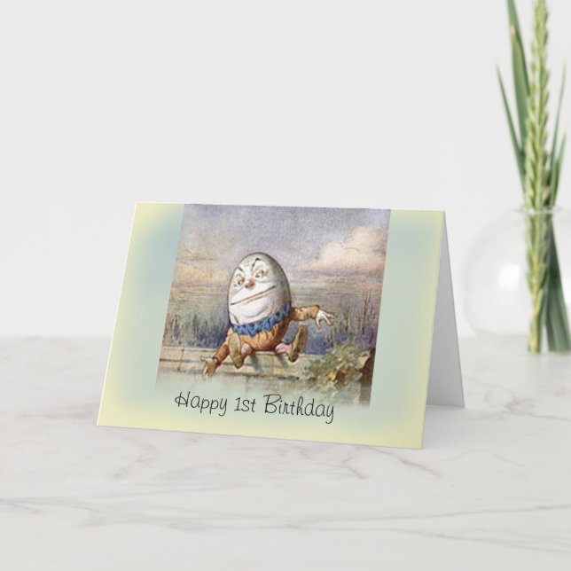 Humpty Dumpty first Birthday Card (Front)
