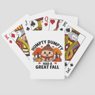 Humpty Dumpty, Funny Thanksgiving Playing Cards