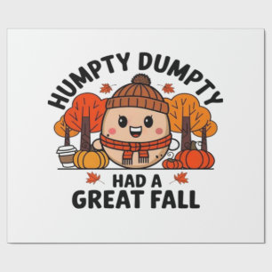 Humpty Dumpty, Funny Thanksgiving Wrapping Paper