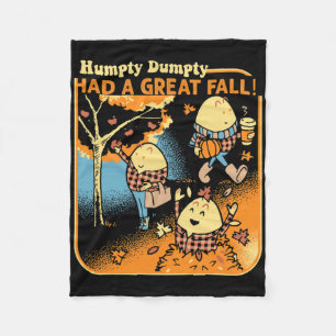 Humpty Dumpty Had A Great Fall Funny Novelty Men W Fleece Blanket