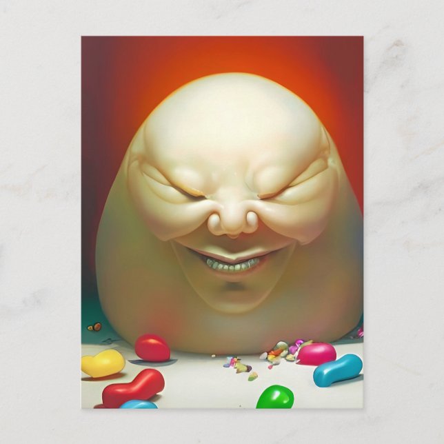 Humpty Dumpty Had a Great Jelly Bean Collection Postcard (Front)