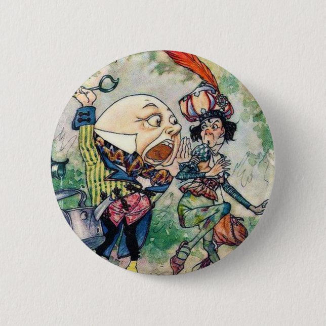 Humpty Dumpty in Wonderland 6 Cm Round Badge (Front)