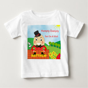 Humpty Dumpty Nursery Rhyme Cute Personalised Baby T-Shirt