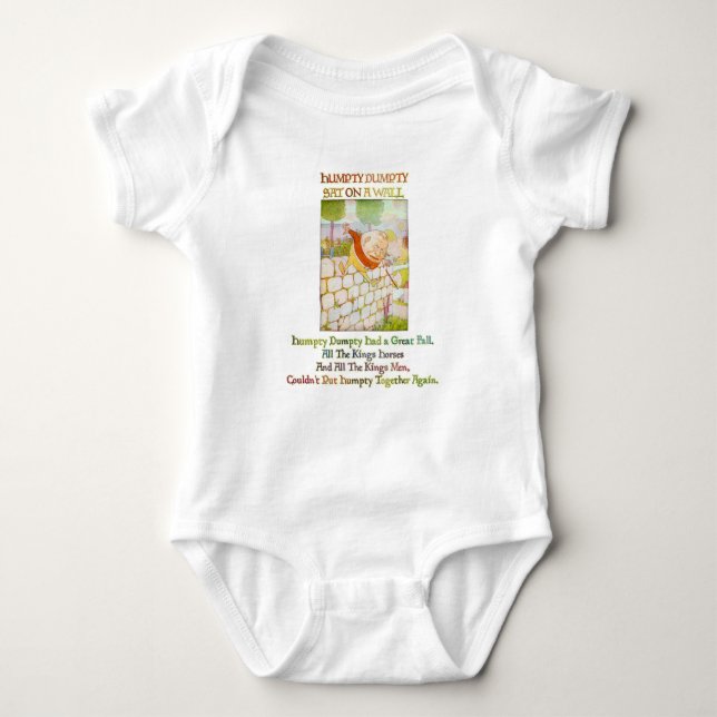 HUMPTY DUMPTY - Nursery Rhymes for Toddlers Baby Bodysuit (Front)