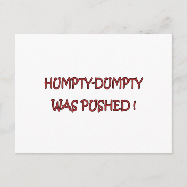 Humpty-Dumpty Postcard (Front)