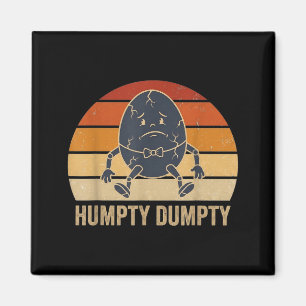 Humpty Dumpty Retro Sunset Vintage Nursery Rhyme Magnet