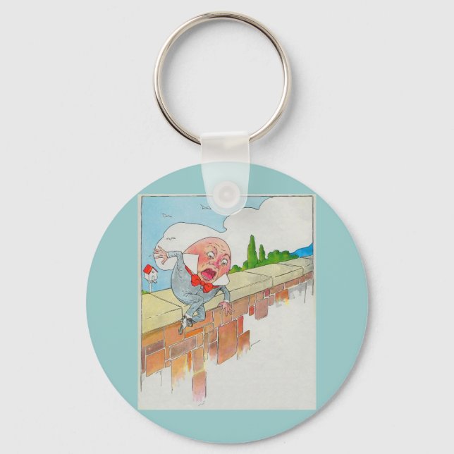 Humpty Dumpty sat on a wall Key Ring (Front)