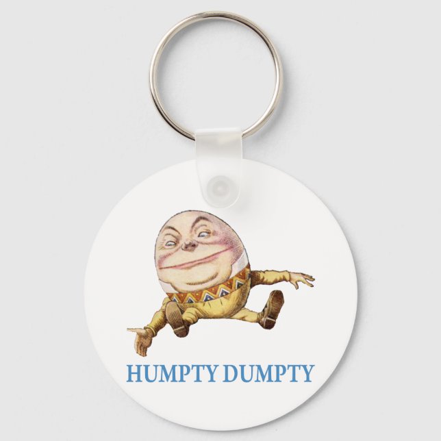 HUMPTY DUMPTY SAT ON A WALL - NURSERY RHYME KEY RING (Front)