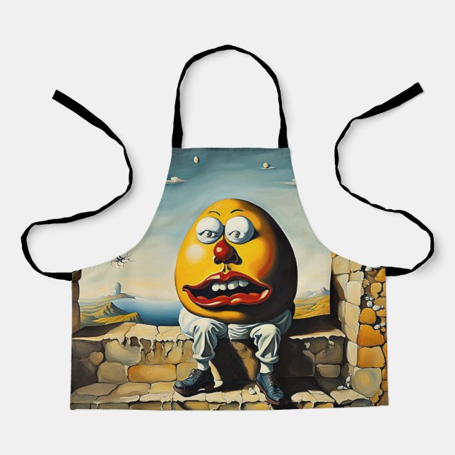 Humpty Dumpty sits on a wall Apron (Front)