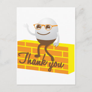 Humpty Dumpty thank you Postcard
