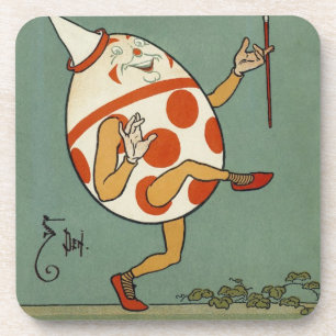 Humpty Dumpty, Vintage Mother Goose Nursery Rhyme Coaster