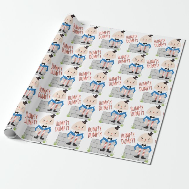 Humpty Dumpty Wrapping Paper (Unrolled)