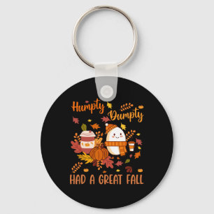 Humpty Funny Dumpty Had A Great Fall Happy Autumn Key Ring