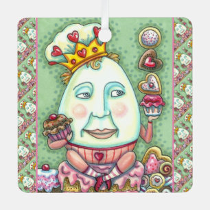 HUMPTY KING OF HEARTS AND CONFECTIONS, VALENTINE METAL TREE DECORATION