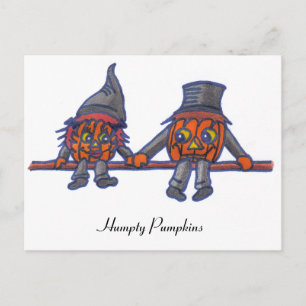 Humpty Pumpkins...postcard Postcard