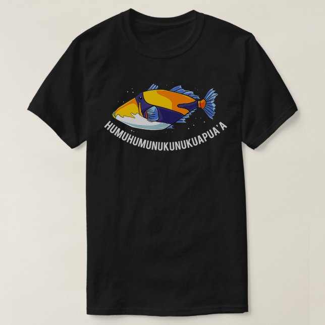 Humuhumunukunukuapua'a Hawaiian State Fish  T-Shirt (Design Front)