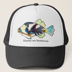 Humus are humurous Fish Cartoon Hat
