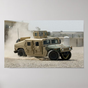 Humvee in Iraq Poster