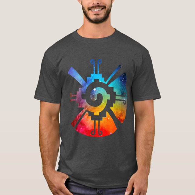 Hunab Ku Aztec Mayan Galaxy Symbol T-Shirt (Front)