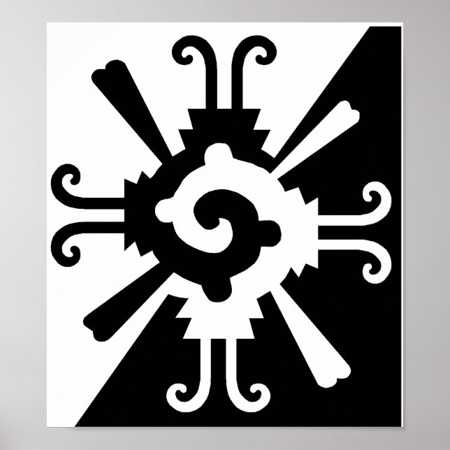 Hunab Ku-Black and White Poster (Front)