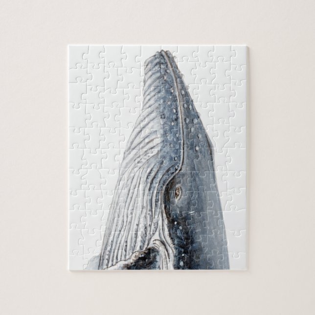Hunchbacked whale - yubarta - picture jigsaw puzzle (Vertical)