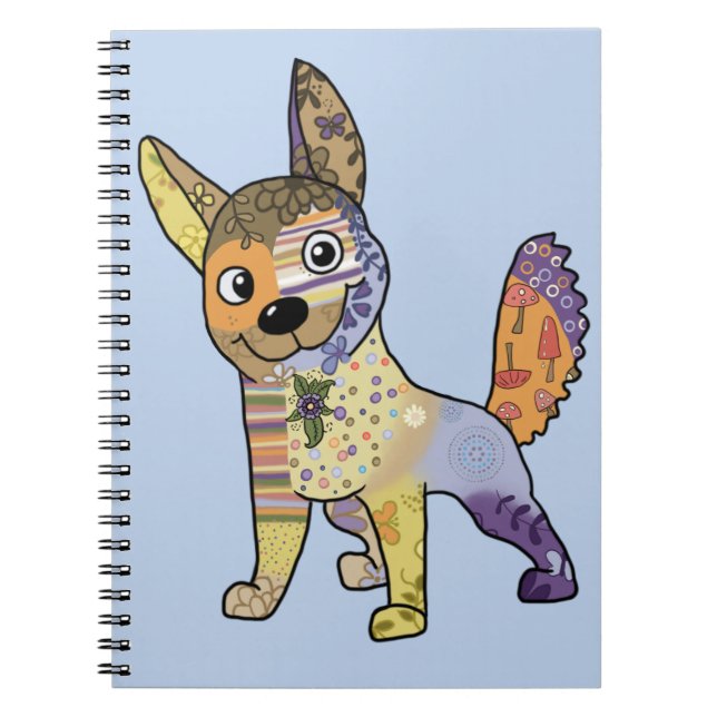 Hund Kunterbunt  Notebook (Front)