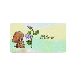 Hund und Blume Label