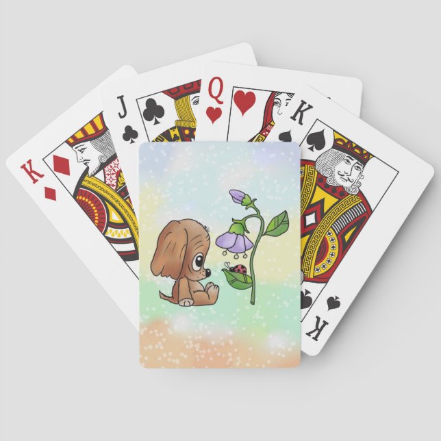 Hund und Blume  Playing Cards (Back)