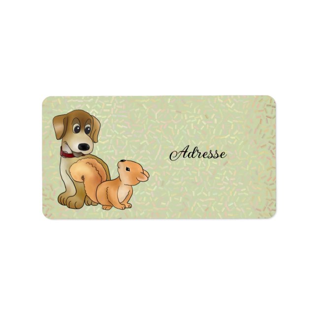 Hund und Eichhörnchen  Label (Front)