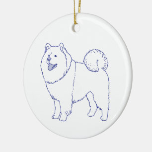 Hunderasse Chow-Chow Ceramic Ornament