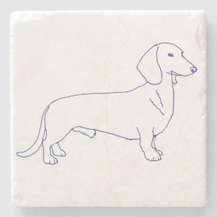 Hunderasse Dackel Stone Coaster