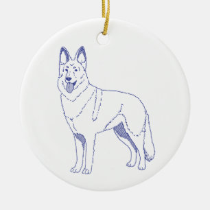 Hunderasse Deutscher Schäferhund Ceramic Ornament