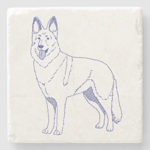 Hunderasse Deutscher Schäferhund Stone Coaster