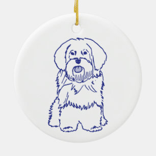 Hunderasse Havanese Ceramic Ornament