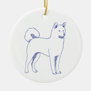 Hunderasse Shiba Inu Ceramic Ornament