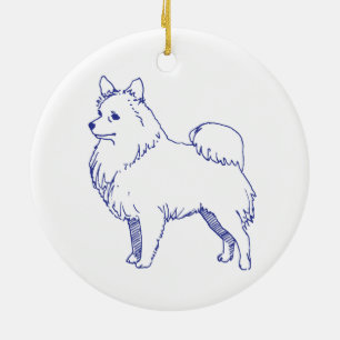 Hunderasse Spitz Ceramic Ornament
